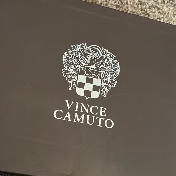 Vince Camuto Black Pevista Suede Leather Booties - Size 6.5 - Picture 12 of 12